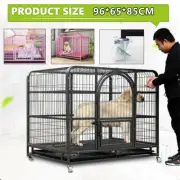 36" Dog Cage Crate Large Puppy Rabbit Cat Foldable Metal Kennel Portable AU