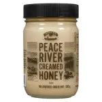Peace River Unpasteurized Pure White Honey, 500g/17.6 oz., Jar