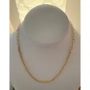 NEW 14k Gold Rhodium S925 Chain Necklace Rope & Paperclip Style Jewelry