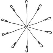 5 Pcs Kayak Elastic String Small Tie down Strap Multi-function Hook Rope