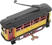 GRIRIW Educational Wind-up Trolley Toy Metal Craft Toy Early Learning for Boys and Girls