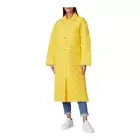 Tommy Hilfiger Coat Quilted Sorona Long Shacket Yellow Quilted Coat Yellow New