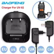 Battery Charger Adapter Walkie Talkie Power Charging Dock for Baofeng UV82 UV82L