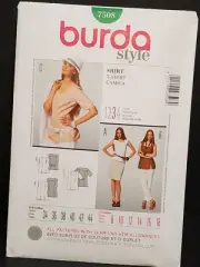 Burda Style 7508 T-SHIRT Pullover Casual Top Size 8-18 Sewing Pattern UNCUT