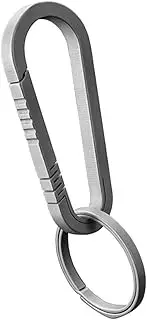 [Baluue] Titanium Key Chain Clip Quick Release Key Ring Accessory for Men Women Lightweight and Durable Design for Outdoor Use for Keys and Objects