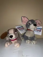 Disney LADY and the TRAMP Set 8" bean bag plush beanie Toy