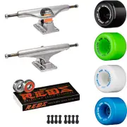 Old School Skateboard Package INDEPENDENT Trucks POWELL RAT BONES Wheels + REDS