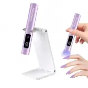 Asimebesty UV Lamps for Gel Nails Mini Handheld UV LED Nail Lamp with Stand