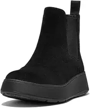 [FitFlop] Women's F-Mode Suede Flatform Chelsea Boots