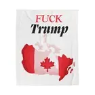 Political Statement Velveteen Blanket - Cozy Throw for Activists, Anti-Trump