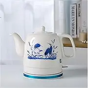 Retro Ceramic Electric Kettle Automatic Power Off When Water is Turned On for Home and Office One-Key Operation to Prevent Dry Burning Hot Water Dispensers for Kitchen (J 1.5l) lofty ambition KeYJ