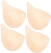 [WOFASHPURET] 4pcs Swimsuit Cup Holder Pads Breast Swimsuit Bra Inserts Sports Bra Inserts Bra Cup Cups Bikini Padded Exercise Bra Bathing Suit Inserts Triangle Insert Swimsuit Polyester