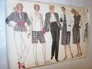 WOMENS UNCUT VOGUE 8617 SEWING PATTERN SHORTS JACKET PANTS SKIRT SHIRT SIZE 8-12