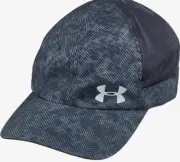NEW Under Armour Women 3.0 Reflective Run/Tennis Hat/Cap-Black/Grey 1254599-007
