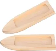 Alipis Unique Design Wooden Boat Model Kit Small Toy Boat for Home Beach Shelf Decor