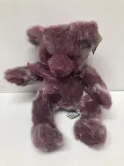 Vintage Russ Berrie "Boysenberry" Purple 12" Teddy Bear Plush Stuffed Animal NWT