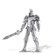 3d Metal Puzzle-black Knight Armor Model Building Kits Diy Jigsaw Toy for Adults