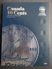 Whitman Canada 10 Cents #3 Coin Folder 1990-2013 Album Book 3204