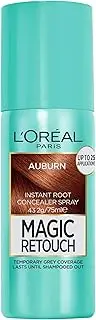L'Oreal Paris Magic Retouch Temporary Root Concealer Spray - Auburn (Instant Grey Hair Coverage)