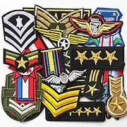 Mosheng Accessory 20pcs DIY Medal Epaulet Soldier Badges Patches Embroidery Mix Patterns Iron On/Sew On Applique for Clothes Backpacks T-Shirt Jeans Skirt Vests Scarf Hat Bag (Style 13)