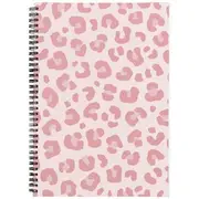 Otto A4 Notebook Pink Leopard 200 Pages