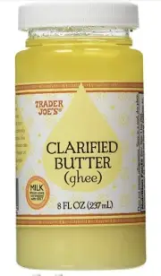 Trader Joe's Clarified Butter Ghee 8 FL Oz