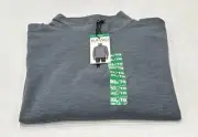 Buffalo David Bitton Men's Long Sleeve 1/4 Zip Pullover, Blue, Size XL
