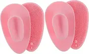 Beaupretty 4Pcs Silicone Face Cleansing Brush Exfoliating Facial Scrubber Tools for Gentle Skin Cleaning Portable and Durable Silicone Face Wash Brushes for Women Travel present