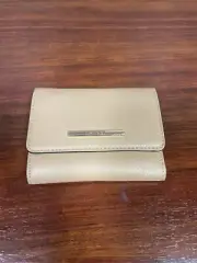 ALDO Tan Trifold Wallet w/ Gold Hardware NWOT