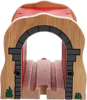 CHICAMPERA Wooden Train Tunnel Model Accessory for Boy Girl Engaging Toy for Imaginative Play Versatile Track Expansion Railroad Tunnel Design for Home Kindergarten Use