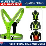 High Visibility 360° Tracer Night Running Cycling Jogging Vest Safety LED Light