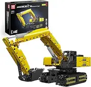 [Mould King] Excavator Building Sets Toy, Electric Excavator Toy Building Blocks Toy with Remote Control 15061 Creative Construction Vehicles Building Kit Toy for Adults and Kids 8+(1120PCS)