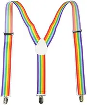 [LIFKOME] 2pcs 1 Set Party Tie Party Suspender Colorful Dress up Accessory Colorful Suspenders Bow Tie Aldult Men and Women