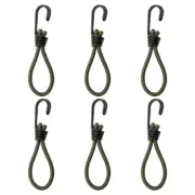 6 Pcs Tent Accessories Elastic Cord Hooks Camping Awning Tensioning