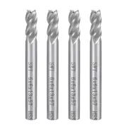 4PCS 6mm Shank 6mm x 13mm Straight End Mill Cutter CNC Router Bits 4 Flute