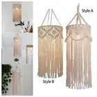 Macrame Lamp Shade Hanging Light Cover Bohemian Hand Knitted Hanging Lampshade