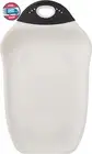 Chop & Scoop Cutting Board, 6.5 by 10.5 Inches, White with Black Handle