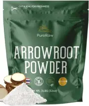 Arrowroot Starch Powder, 2Lb Gluten Free,Pure Arrow Root Paleo Non-Gmo 2 Pounds.