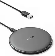 313 Anker Wireless Charger (Pad), Qi-Certified 10W Max for iPhone 14/14 Pro/14 Pro Max/13/13 Pro Max, AirPods (No AC Adapter, Not Compatible with MagSafe Magnetic Charging)