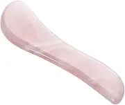 KOMBIUDA Scraping Jade Tool Natural Quartz S-shape Board for Spa Face Body Massage
