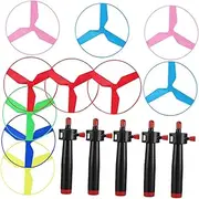 Abaodam 1Set Pull String Flying Disc for Safe Interactive Outdoor Helicopter Plaything Easy to Use Flying Disc for Birthdays and Holidays
