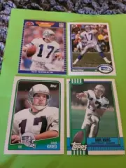 !!! (4) DAVE KRIEG FOOTBALL CARDS $$
