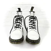 NIB Dr. Marten 1460 Women’s Smooth Leather Lace Up White Boots Size 5