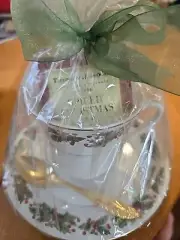 Taylor Harrogate Family Tea Merchants Spiced Christmas Tea With Spoon Cup And...
