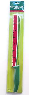 Watermelon Pattern Melon Cantaloupe Cutter Stainless Steel 11" Slicer Knife NEW