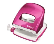 Leitz Nexxt Series Wow Metal 2 Hole Punch Pink