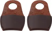 Briny River 2PCS Leather Thumb Guard 80x52mm Woodworking Carving Tool Thumb Protector Finger Thimble Guards Tools for Handmade Carpenter Carving Brownness