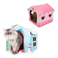 在飛比找樂天市場購物網優惠-瓦楞紙貓屋貓抓板 貓屋 貓窩 貓玩具