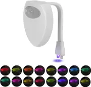 LED Toilet Light, Toilet Nightlight Activated Motion WC Nightlight 16 Colours Change for Bathroom Washroom, Ajusted to any Toilet (1 Pice)