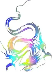 iplusmile 1pc Dragon-Themed Car Hood Decorative Sticker Car Decal Easy to Use Stylish Vehicle Bonnet Cover for Appearance